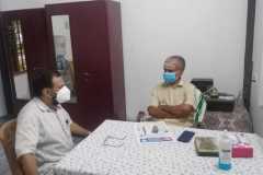 Medical checkup and Health advice to Santhwanam members 